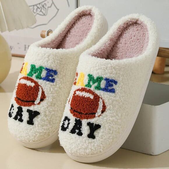 2/$30 NEW Football Game Day Superbowl Slippers - Picture 4 of 9